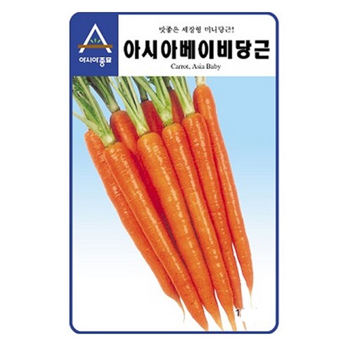 아시아종묘 베이비 당근 씨앗, 1개