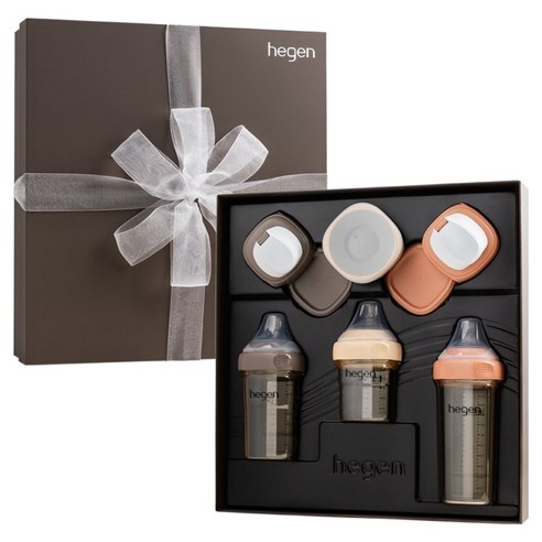 헤겐 유아용 올스타 컬렉션 젖병 150ml + 240ml + 330ml 선물세트, 토프, 오크, 오번, 1세트