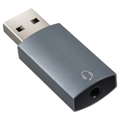 YTEK 외장형 USB to 4극 스테레오 3.5mm 사운드카드, 1개, YT-UAS01