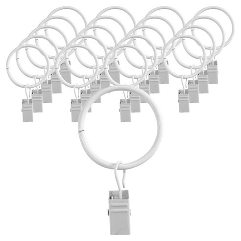 더원홈데코 커튼 집게링 32mm, 20개, 화이트