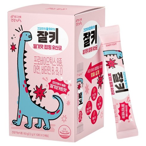 티에프티 잘키 딸기맛 팝핑 유산균, 60g, 1개
