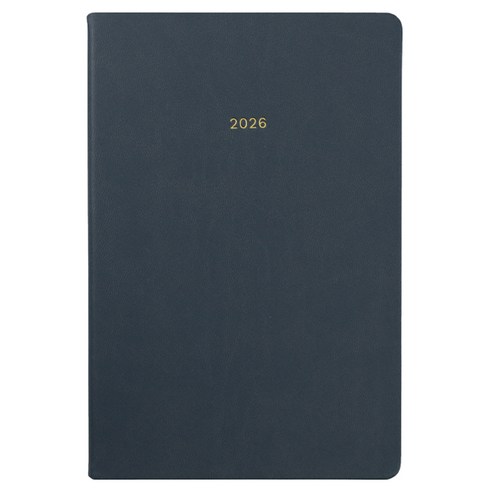 페이퍼리안 2026년 애티튜드 PU 먼슬리 플래너 B6, 스모키 네이비, 1개