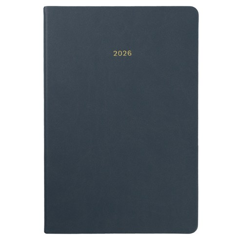 페이퍼리안 2026년 애티튜드 PU 먼슬리 플래너 A5, 스모키 네이비, 1개