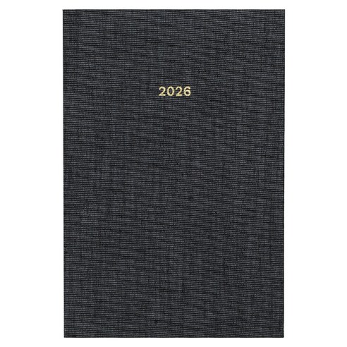 페이퍼리안 2026년 애티튜드 데일리 플래너 A6, 오닉스 블랙, 1개
