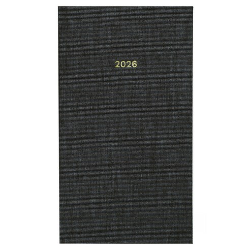 페이퍼리안 2026년 애티튜드 포켓형 위클리 플래너, 오닉스 블랙, 1개