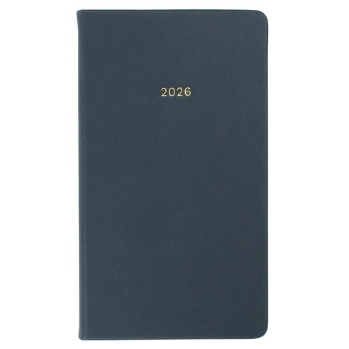 페이퍼리안 2026년 애티튜드 포켓형 PU 위클리 플래너, 스모키 네이비, 1개
