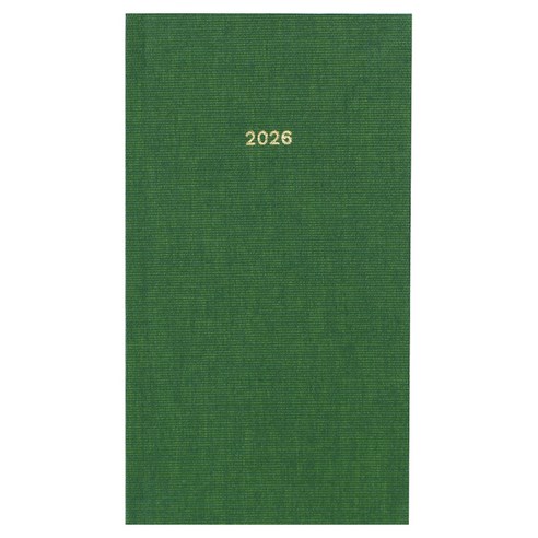 페이퍼리안 2026년 애티튜드 포켓형 위클리 플래너, 에메랄드 그린, 1개