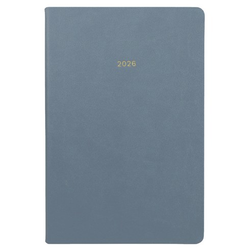 페이퍼리안 2026년 애티튜드 PU 먼슬리 플래너 B6, 더스티 블루, 1개