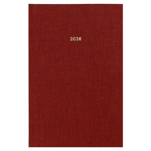 페이퍼리안 2026년 애티튜드 PU 위클리 플래너 B6, 루비 레드, 1개