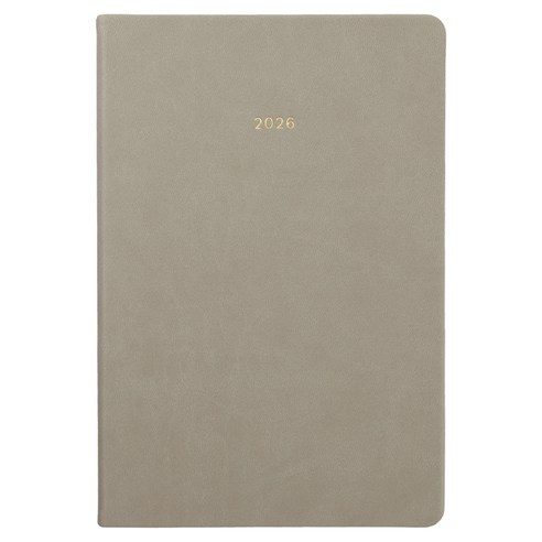 페이퍼리안 2026년 애티튜드 PU 먼슬리 플래너 A5, 웜 그레이, 1개
