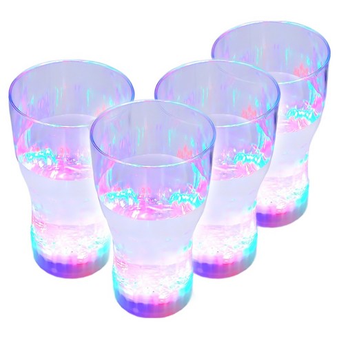 비에이비오 LED 루미라이트 파티컵 맥주컵, 4개
