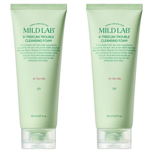 마일드랩 베타트리칸 트러블 클렌징폼, 2개, 150ml