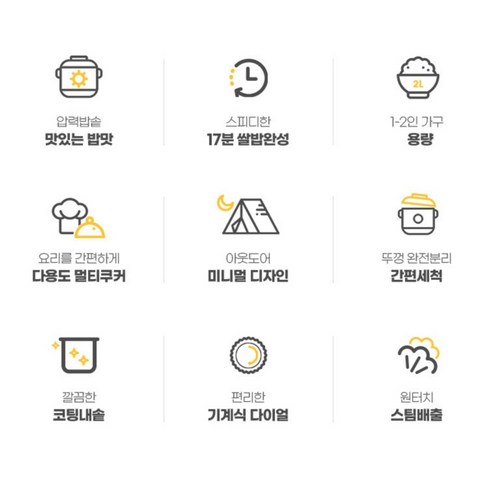 혼족을 위한 최고의 선택, 키친아트 미니 멀티쿠킹 압력밥솥 2L