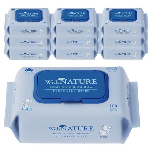 위드네이쳐 변기 쏙 비데 물티슈