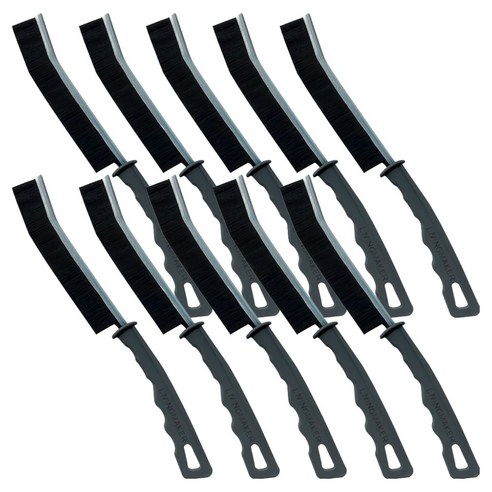 리빙메이커 홈 초슬림 빳빳한 다용도 틈새 청소솔, 혼합색상, 10개