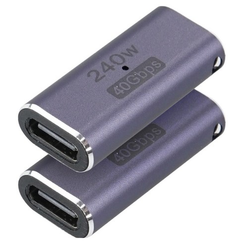 컴스 240W 40Gbps USB 4.0 C타입 to C타입 연장 젠더 2p, CP079, 1개