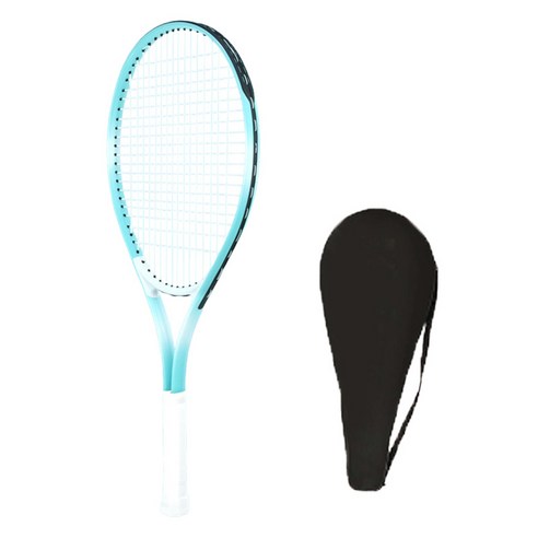 ELVEO 프리미엄 테니스 라켓 680mm, 블루, 1개