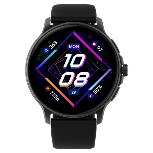 펭카 AMOLED 통화 한글판 스마트워치 PSW5004, 블랙, 3.63cm, 블루투스