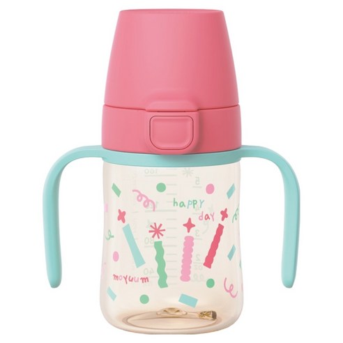 모윰 PPSU 원터치 빨대컵 해피데이 에디션, 170ml, 1개, 베리