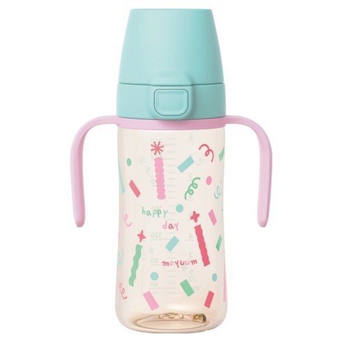 모윰 PPSU 원터치 빨대컵 해피데이 에디션, 270ml, 1개, 민트