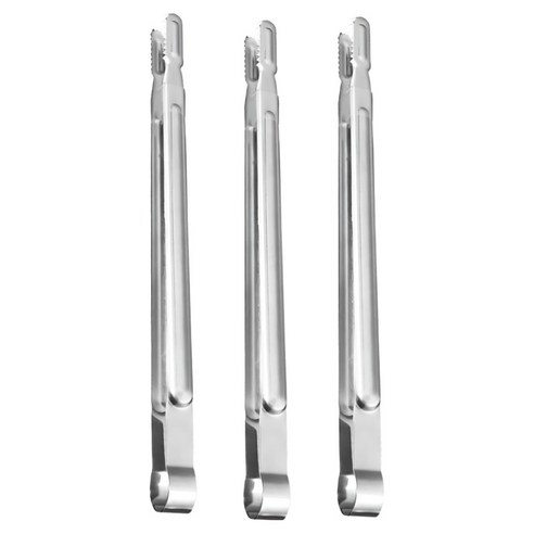 키친하우스 스텐 바베큐집게 40cm, 실버, 3개