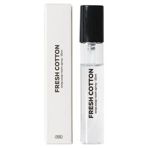 1555 소프소프 룸스프레이 프레쉬코튼 본품, 15ml, 1개