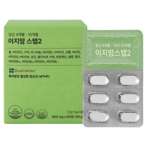 이지맘 스텝2 36g, 60정, 1개