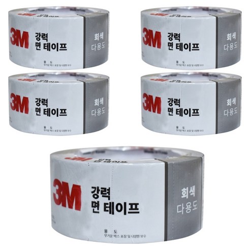쓰리엠 다용도 강력 면 테이프 회색 46mm x 10m, 5개