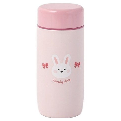 모던하우스 미니 보온병, 리본래빗, 200ml, 1개