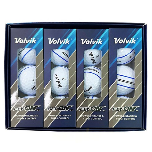 볼빅 332딤플 삼선 퍼팅라인 골프공 정품볼 3피스 4종 x 3p 세트, 화이트, 12개입, 1세트