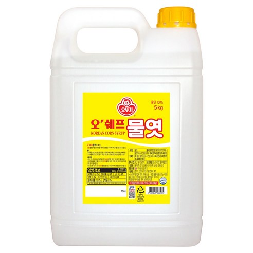 오뚜기 오쉐프 물엿, 5kg, 1개