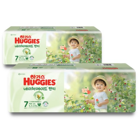 하기스 네이처메이드 팬티형 기저귀 특점보 남아용, 7단계, 64매