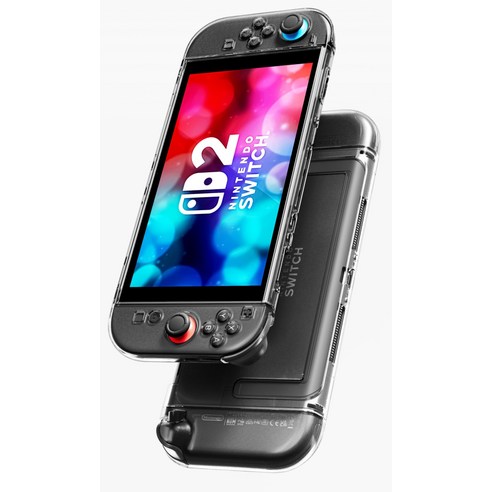 빅스킷 닌텐도 스위치2 크리스탈 풀커버 케이스 충전독 호환 이미지 2