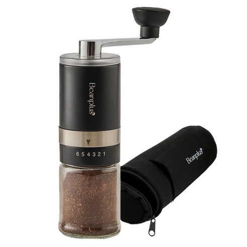 빈플러스 홈앤아웃 수동 커피 핸드밀 파우치, 50ml, 블랙, 1개