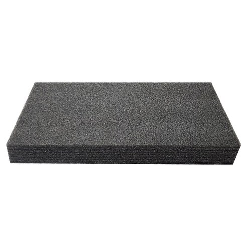 디와이엔텍 에바 PE폼 25 x 20 x 5 cm, 블랙, 1개
