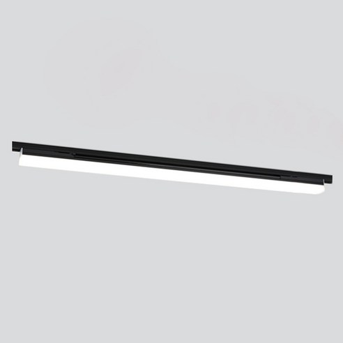 KDT LED T라인 레일 조명 900mm 24W, 전구색 + 블랙
