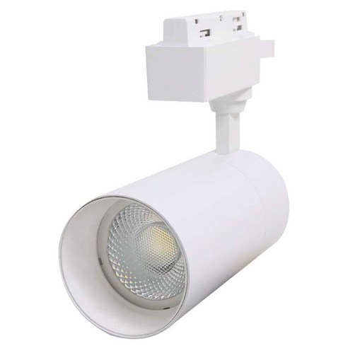 KDT 원통 스포트 LED COB 레일조명 20W, 화이트 + 전구색, 1개