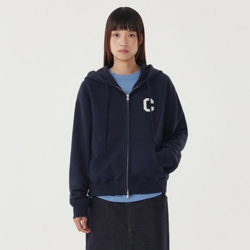 커버낫우먼 여성용 C로고 후드집업