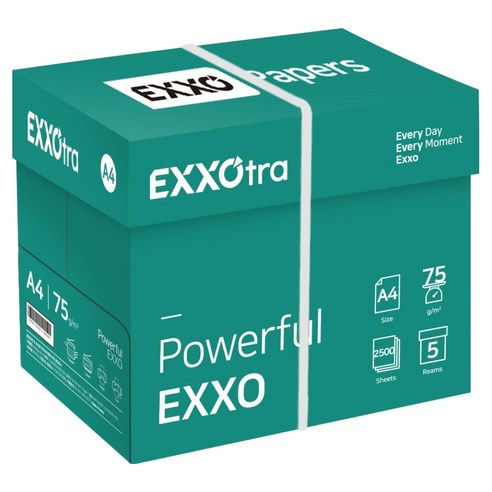 엑소트라 복사용지 75g, A4, 2500개 A4, 2500개