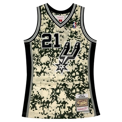 NBA 남녀공용 ALTERNATE 져지 샌안토니오 스퍼스 TIM DUNCAN 13 나시