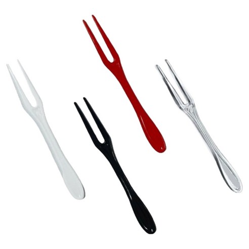 생활을그리다 미니미니 두날포크 벌크포장 8.5cm 4종 x 25p 세트, 1세트, 100개입