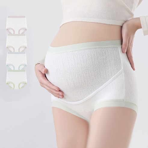 로브로코 부드러운 임산부 면 팬티 4종 세트