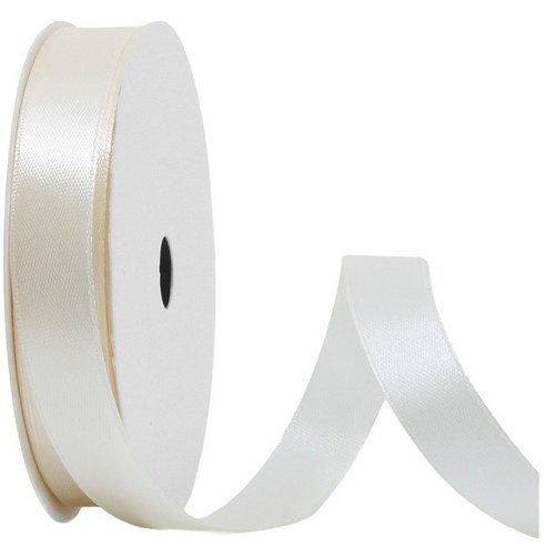 리드홈 마카롱 고밀도 주자 선물포장 공단 리본 15mm, 크림베이지, 1개, 30m