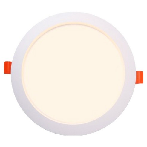 비츠조명 LED DC타입 다운라이트 매입등 12W 130mm, 화이트 + 주백색, 1개