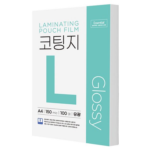 카피어랜드 에센셜 정전기 방지 코팅지 코팅필름 150mic 100p, 1개, A4