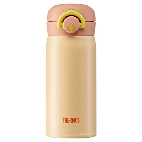 써모스 시즌3 마이 디자인 원터치 타입 보틀 JNR-352K, 오렌지(보틀), 랜덤발송(디자인 스티커), 350ml, 1개