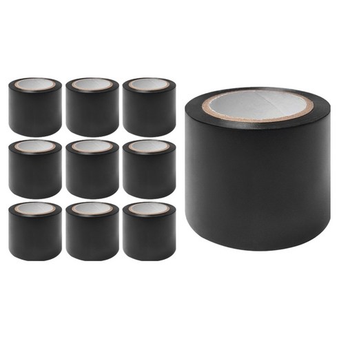월드크린 넓은 폭 전기 테이프 검정 50mm x 10m, 10개