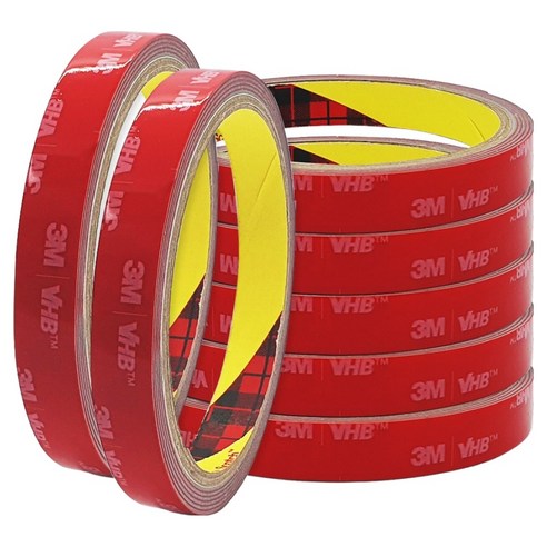 쓰리엠 VHB 초강력 아크릴폼 그레이 양면테이프 12mm x 1.5m, 7개