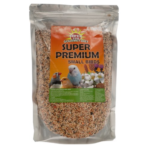 SuperZoo 슈퍼프리미엄 소형새 새사료, 1.2kg, 1개