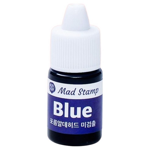 매드스탬프 만년 리필 도장 잉크, 블루, 5ml